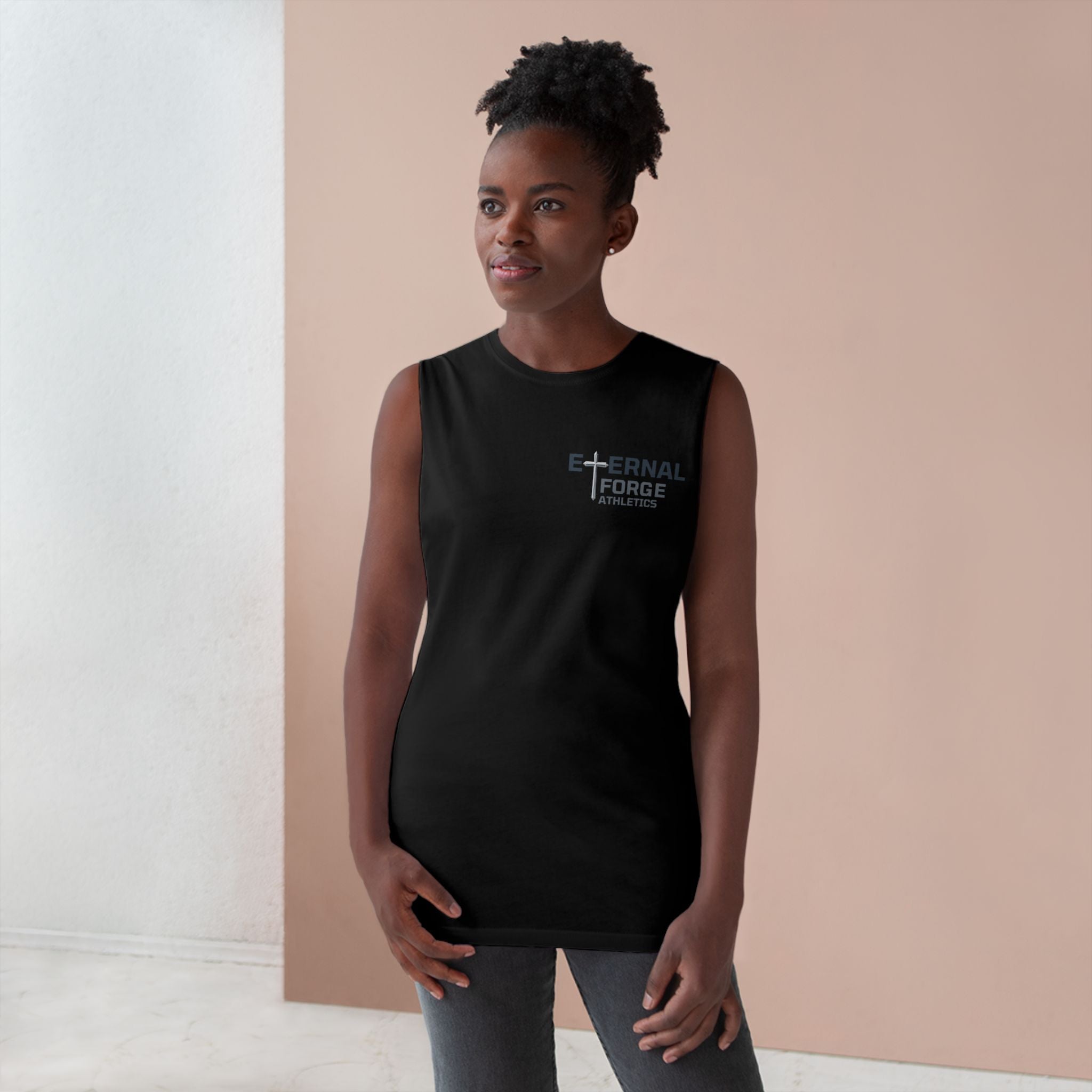 Eternal Forge Tank — "Forged in Faith, Fueled for Eternity" Christian Workout Tank