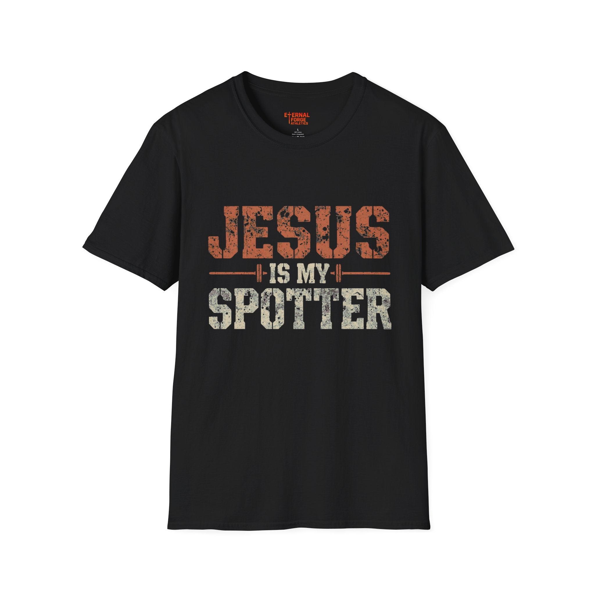 Jesus Is My Spotter T-Shirt — Faith & Fitness Funny Christian Tee
