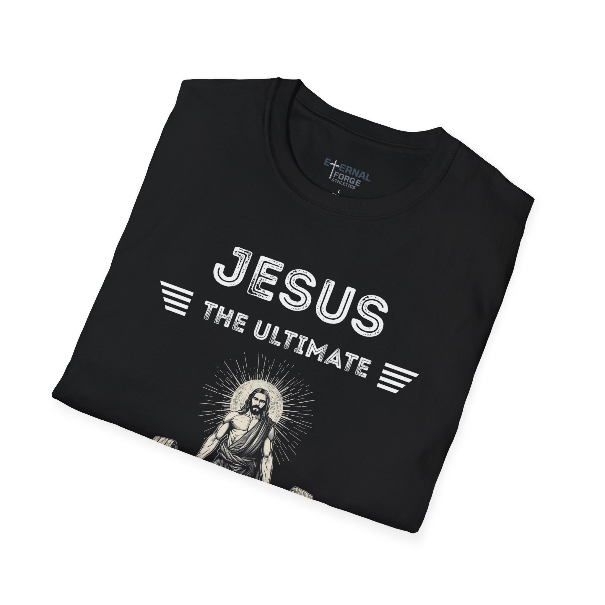 Jesus Is the Ultimate Deadlifter T-Shirt — Faith & Fitness Funny Tee