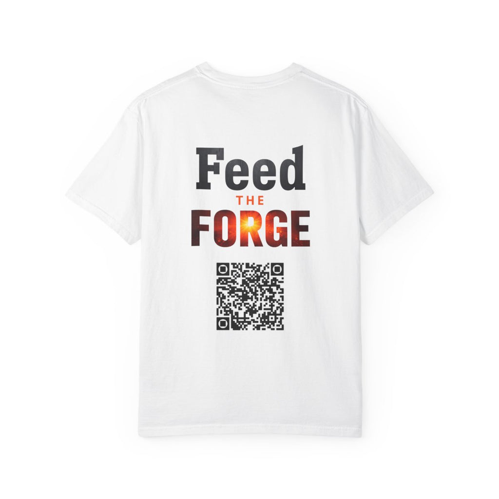 Feed the Forge T-Shirt — 'Eternal Forge' Logo Tee with QR Code