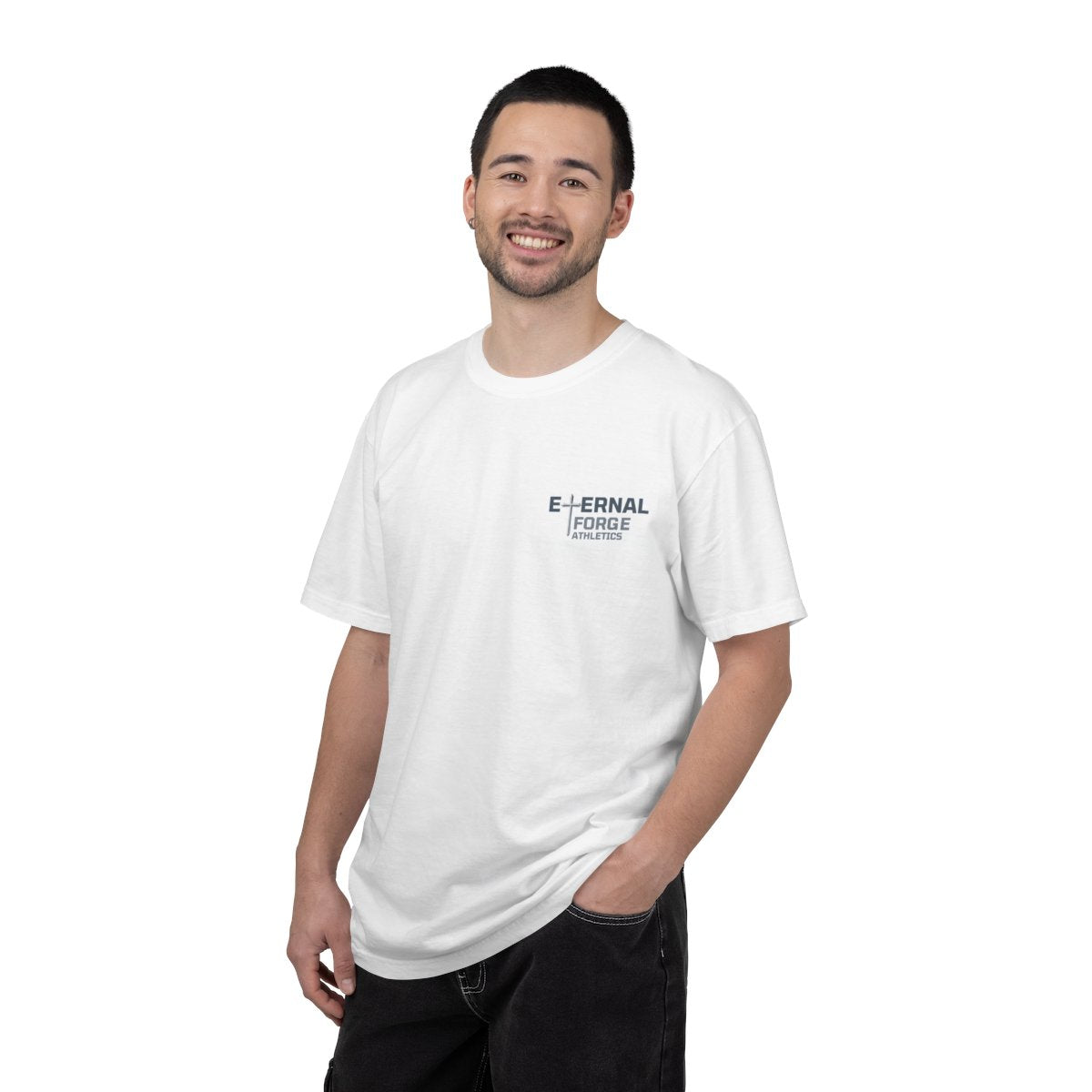 Feed the Forge T-Shirt — 'Eternal Forge' Logo Tee with QR Code
